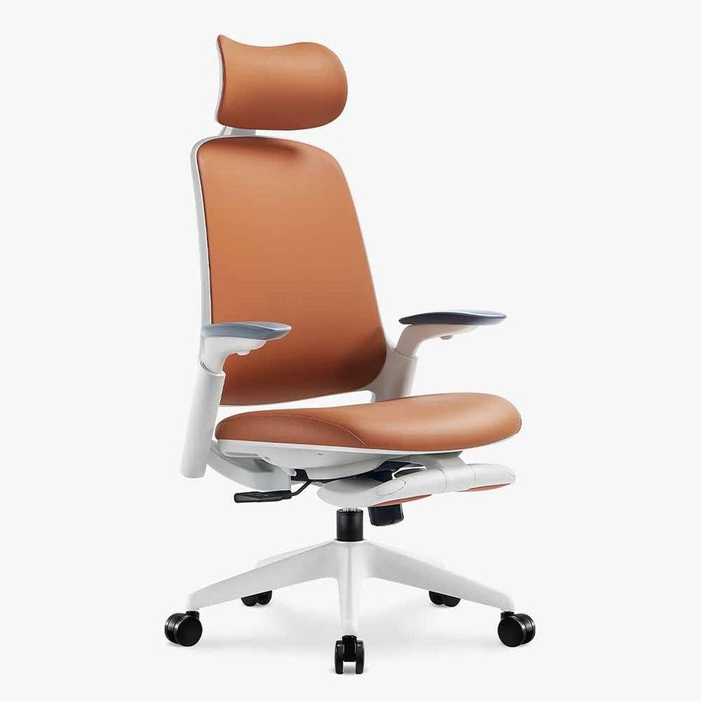 Leather Ergonomic Office Chair with Footrest N60081