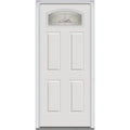 Brilliant White Right Hand Prehung Inswing Entry Door 36" x 80" Y93168