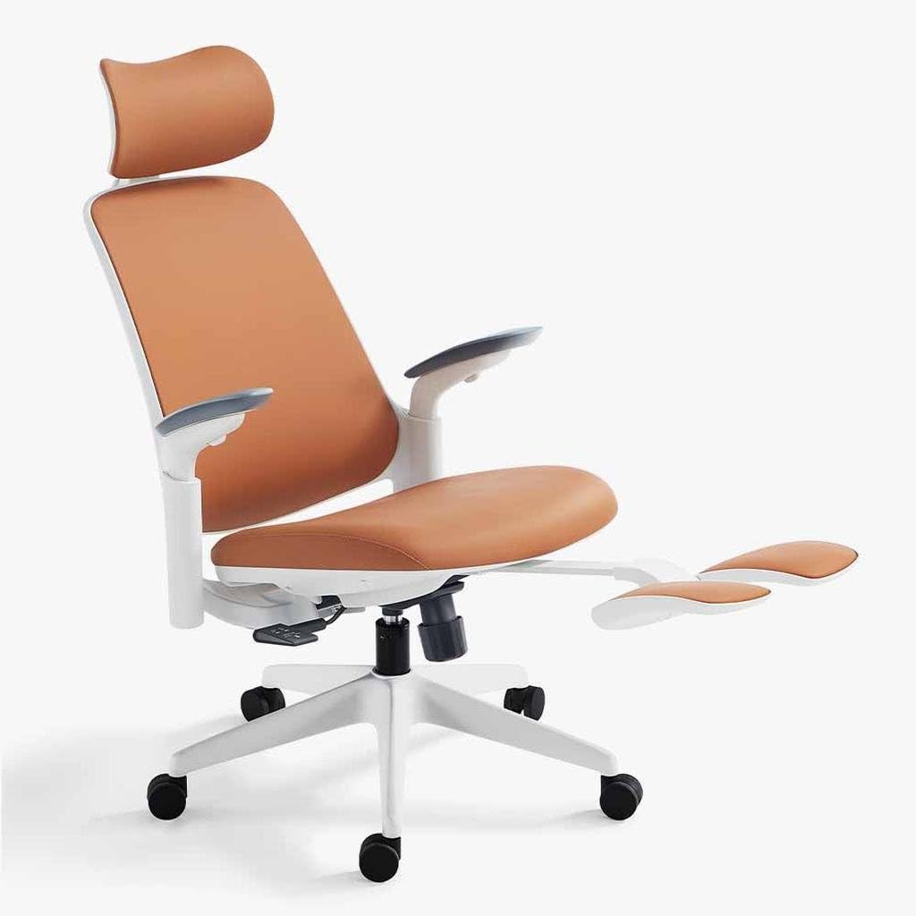 Leather Ergonomic Office Chair with Footrest N60081