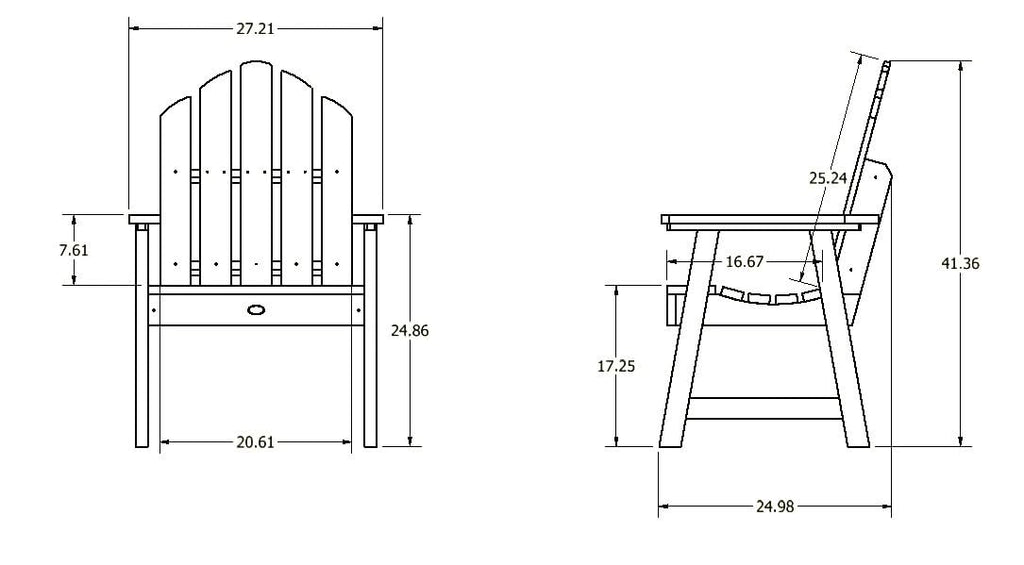 Patio and Garden Chair, Federal Blue V715167