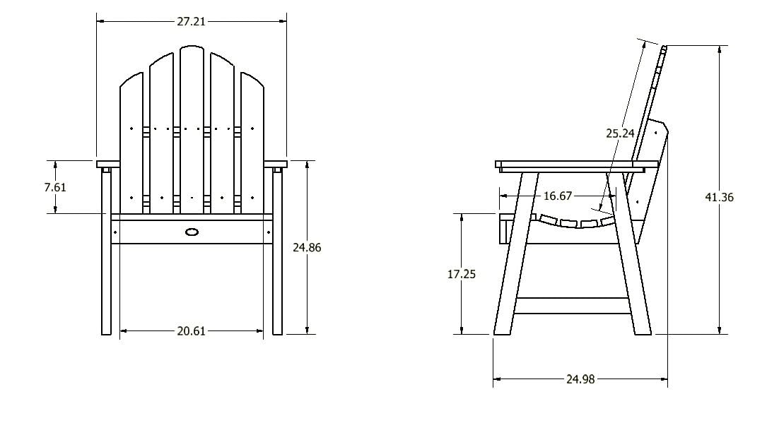 Patio and Garden Chair, Federal Blue V715167