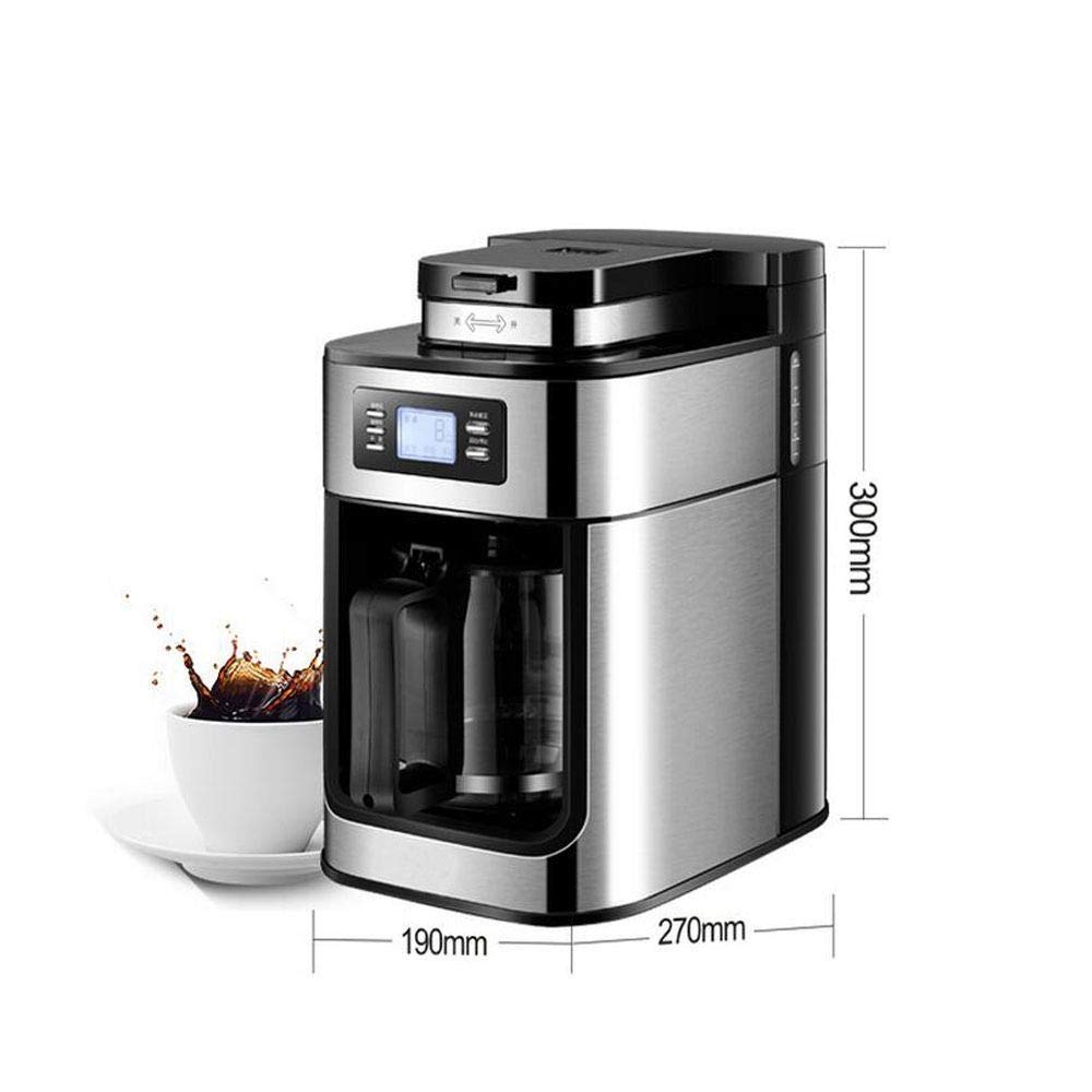 1000W Automatic Stainless Steel Coffee Machine with LCD Display and Coffee Pot R7764