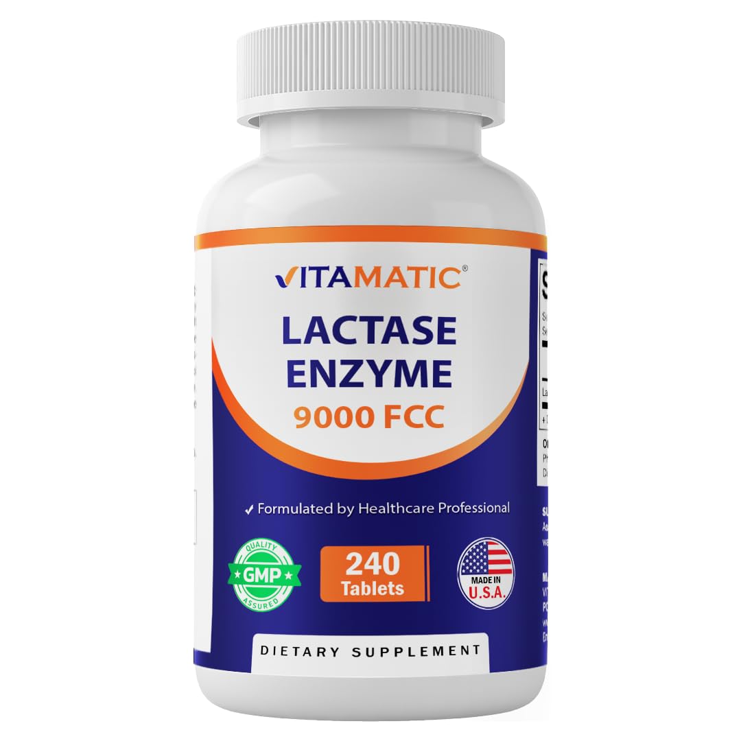 Lactase Enzyme 9000 FCC 240 Tablets C898218