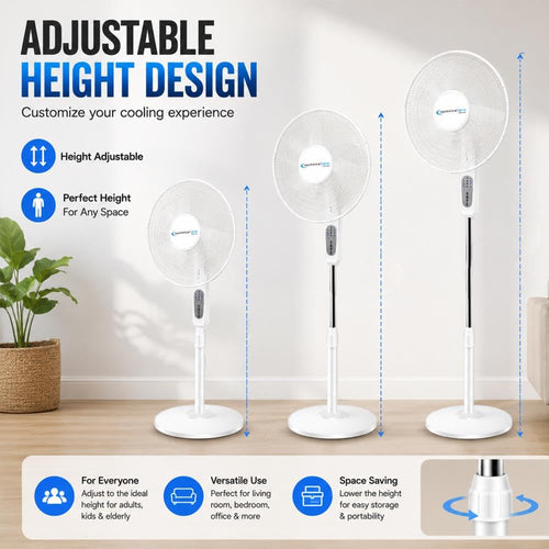 16" Standing Fan with WiFi Control X627198