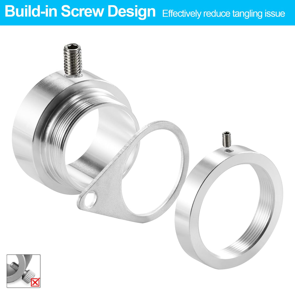 1" Aluminum Alloy Flag Pole Rings 2 Pcs K4463