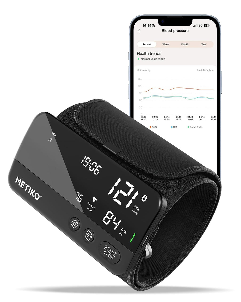 Wireless Upper Arm Blood Pressure Monitor D65291