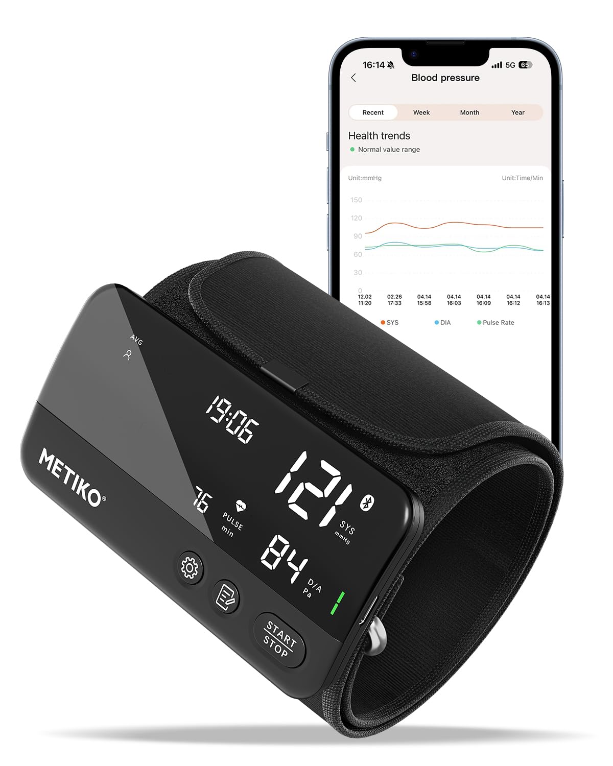 Wireless Upper Arm Blood Pressure Monitor D65291