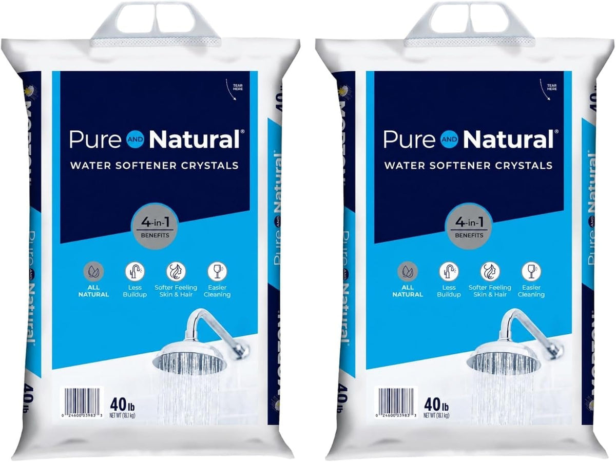 40 lb Pure Natural Salt Crystals Pack of 2 R261