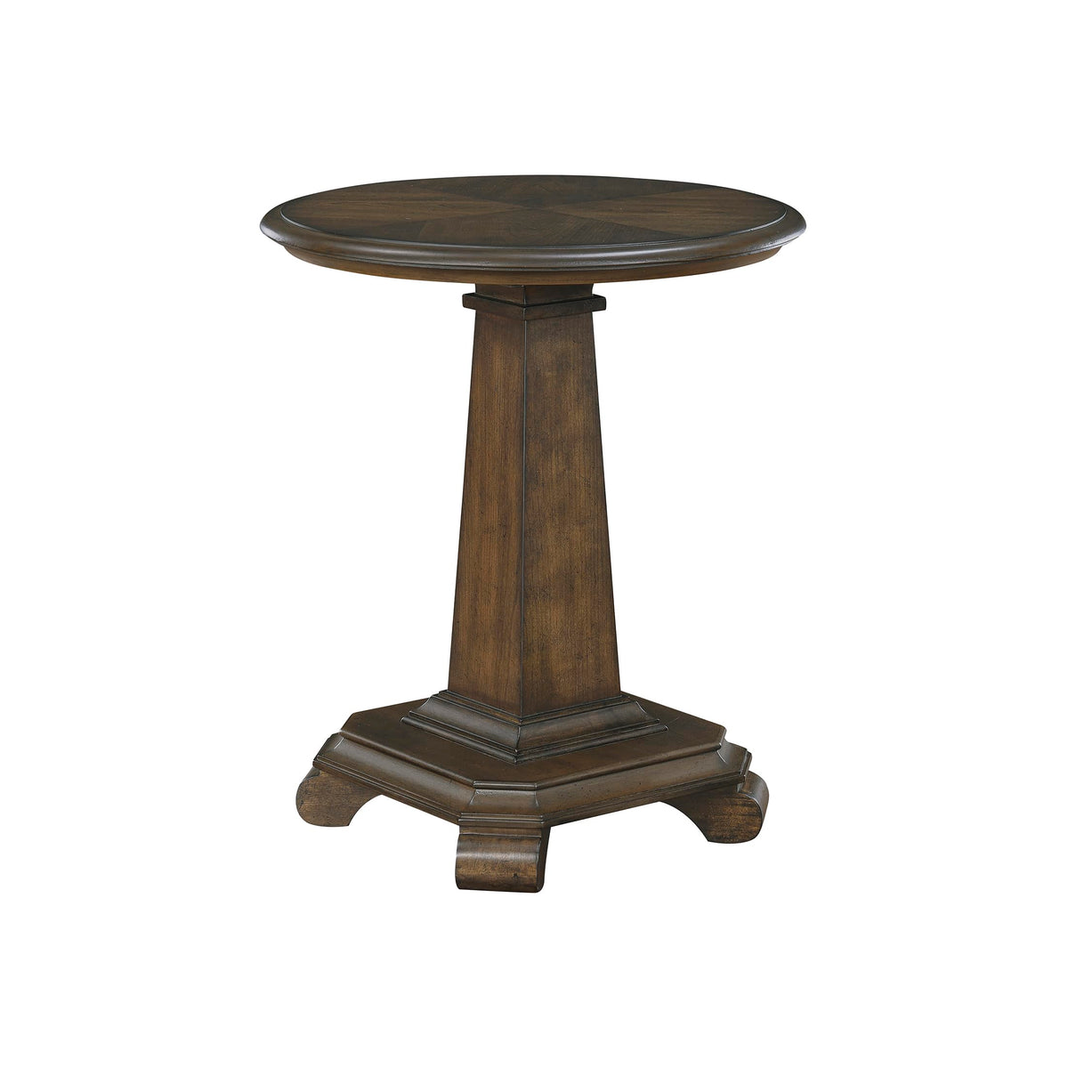 22" Round Wood End Table U957