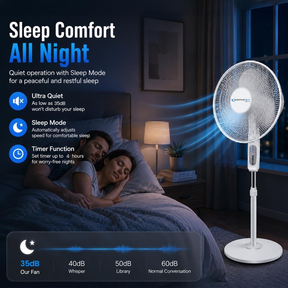 16" Standing Fan with WiFi Control X627198