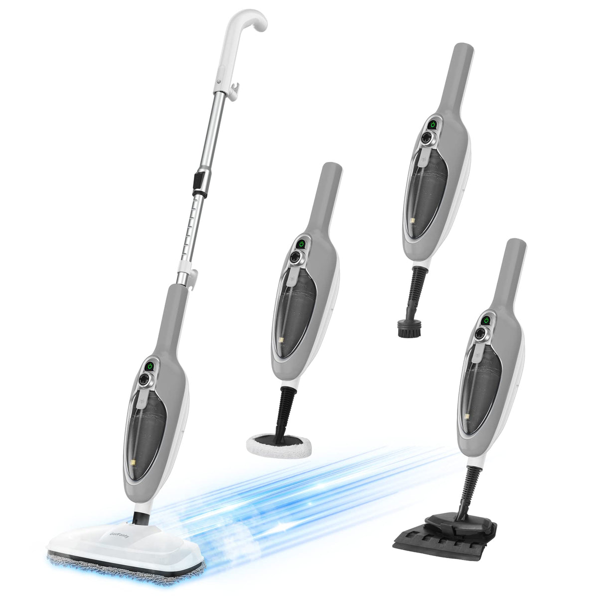 10-in-1 Handheld Steam Mop with 11 Accessories T145842