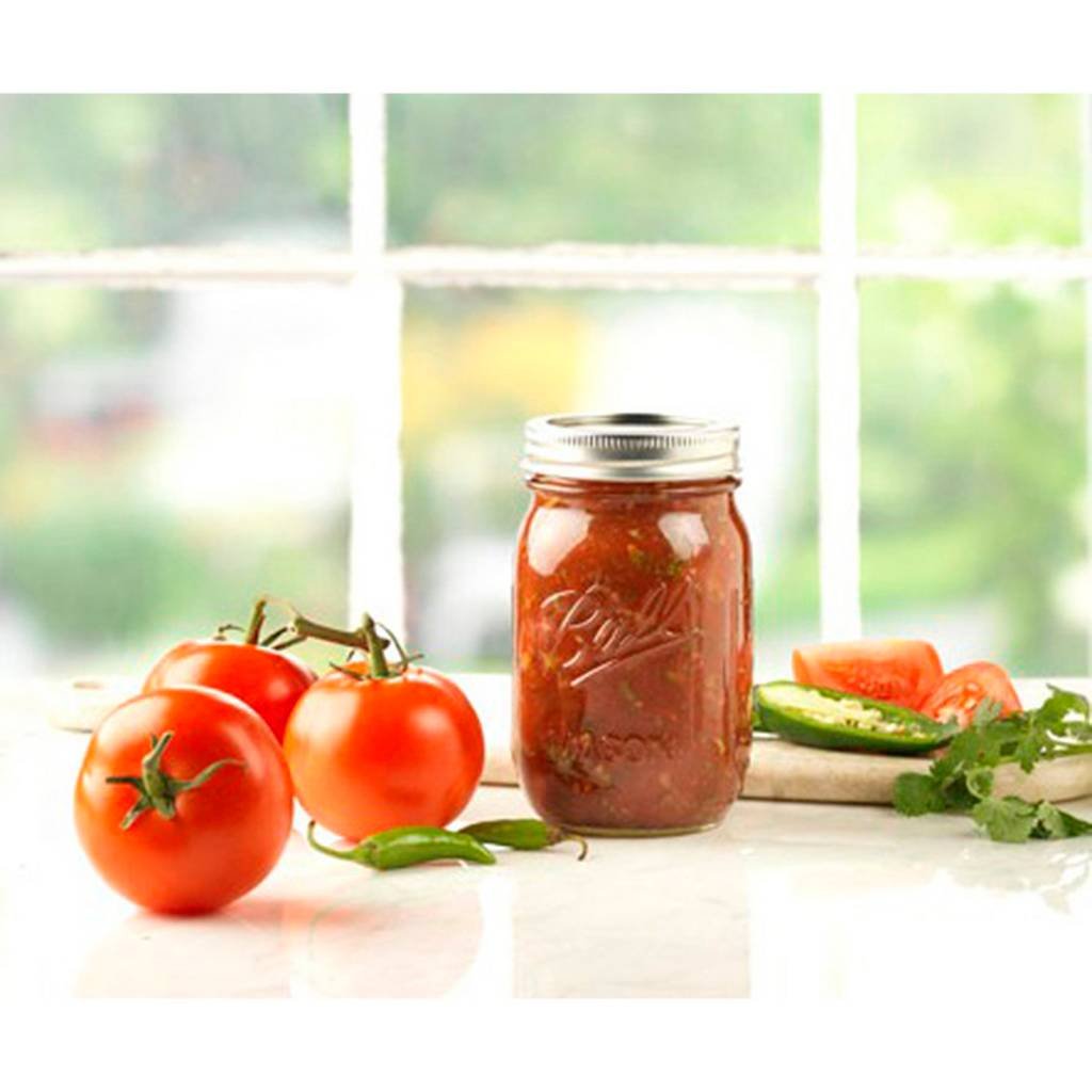 12 Regular Mouth Glass Mason Jars with Lid and Band D710