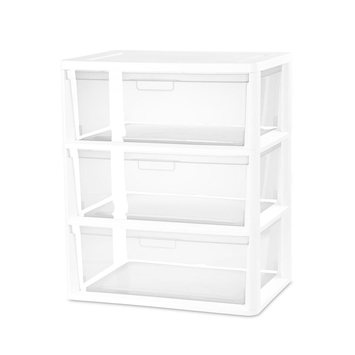 White 3 Drawer Plastic Storage Unit Z3189