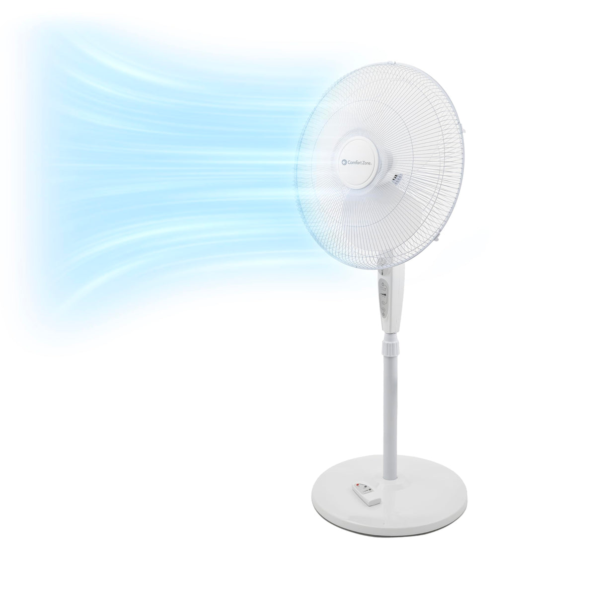 18-Inch Oscillating Pedestal Fan with Remote Control F366