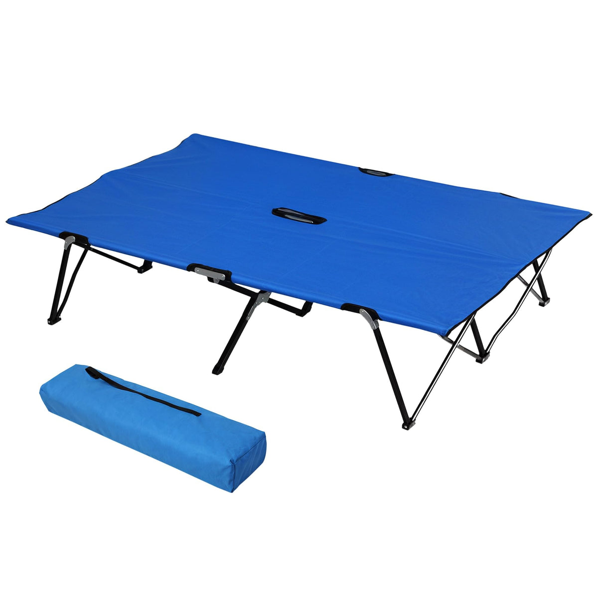 2 Person Folding Camping Cot with Carry Bag K269092