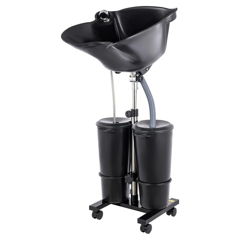 Portable Shampoo Basin with 2 Buckets and Electric Pump W12888