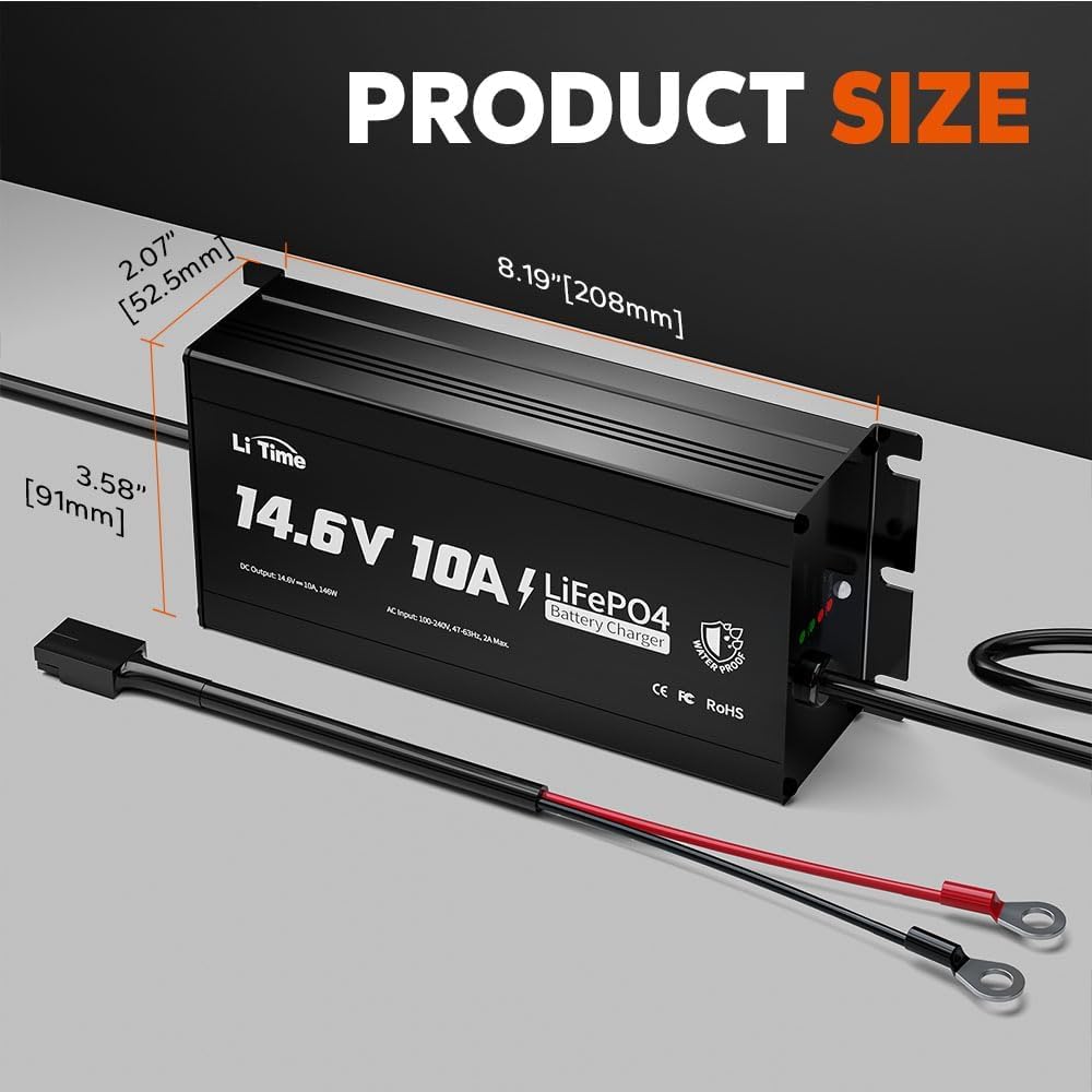12V 100Ah LiFePO4 Battery with Charger K1287