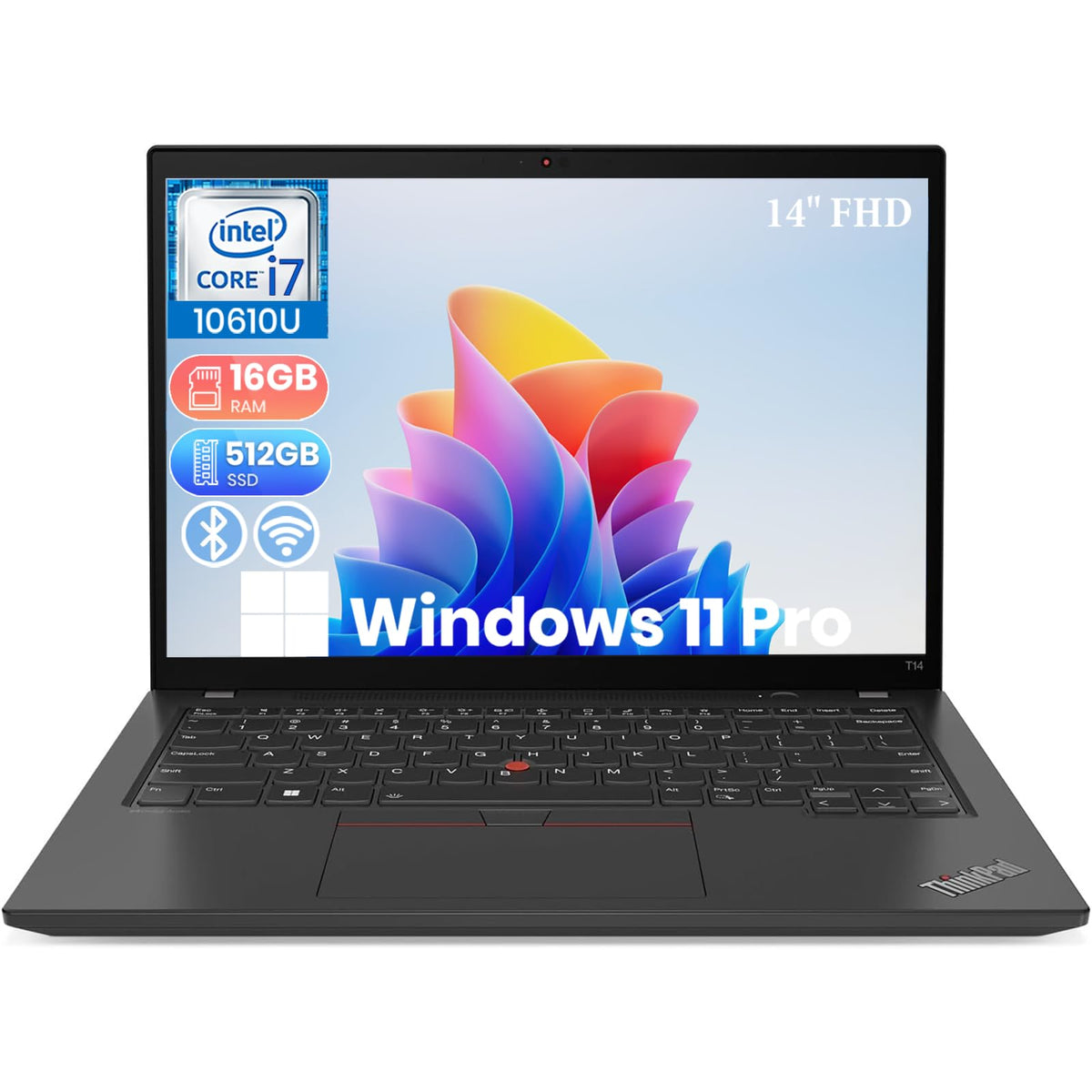 14-inch FHD Intel Core i7 16 GB RAM 512 GB SSD Windows 11 Pro Laptop K5170