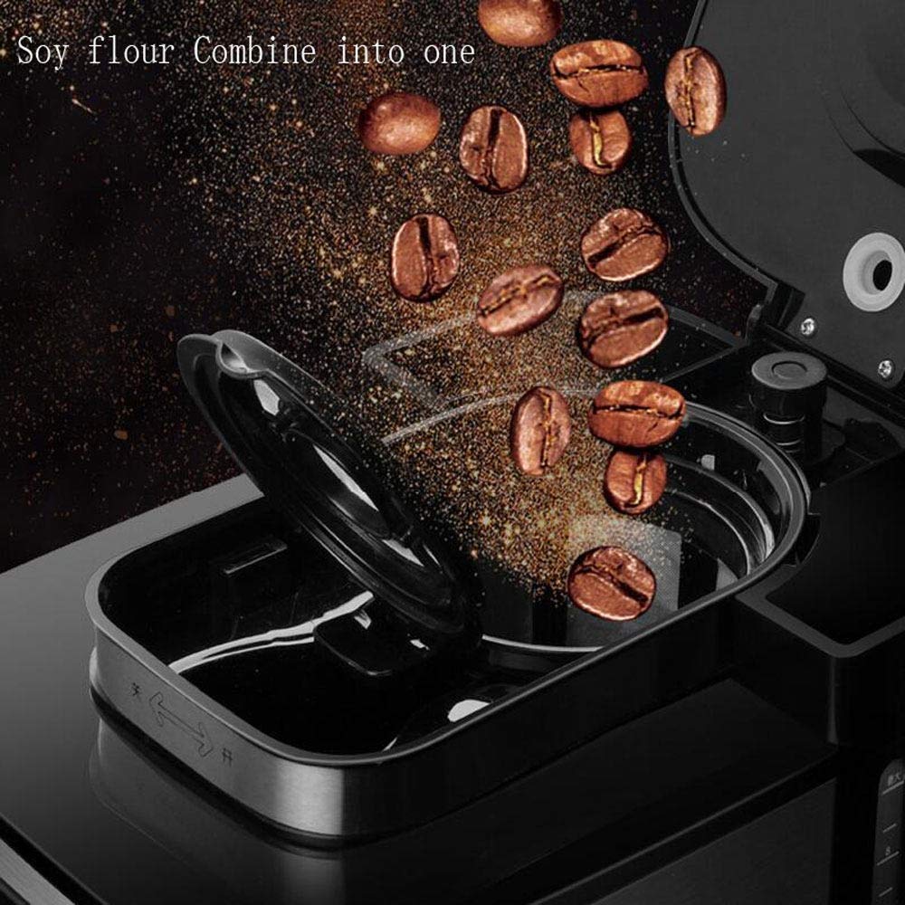 1000W Automatic Stainless Steel Coffee Machine with LCD Display and Coffee Pot R7764
