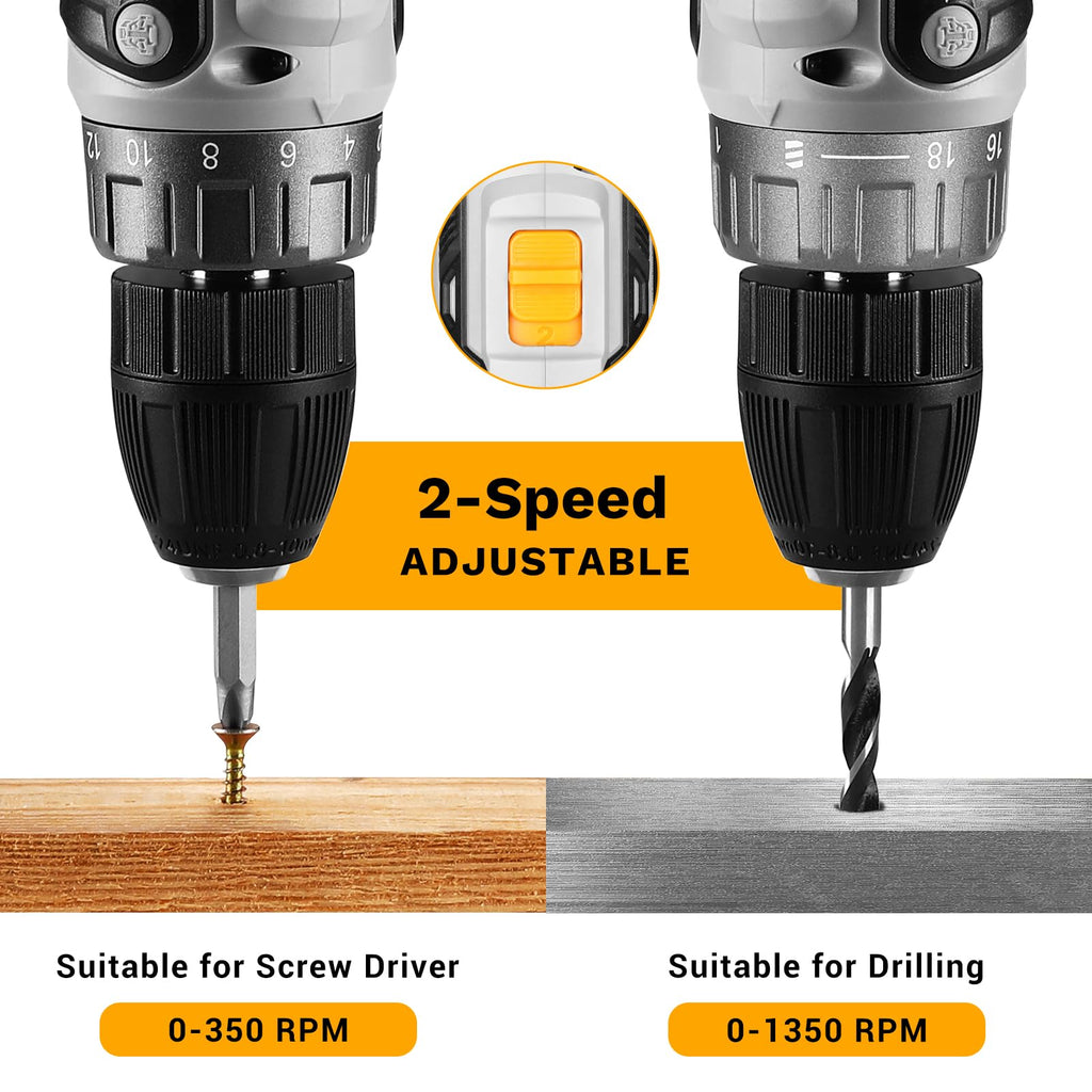 Cordless Drill 20V with Battery and Charger S90182