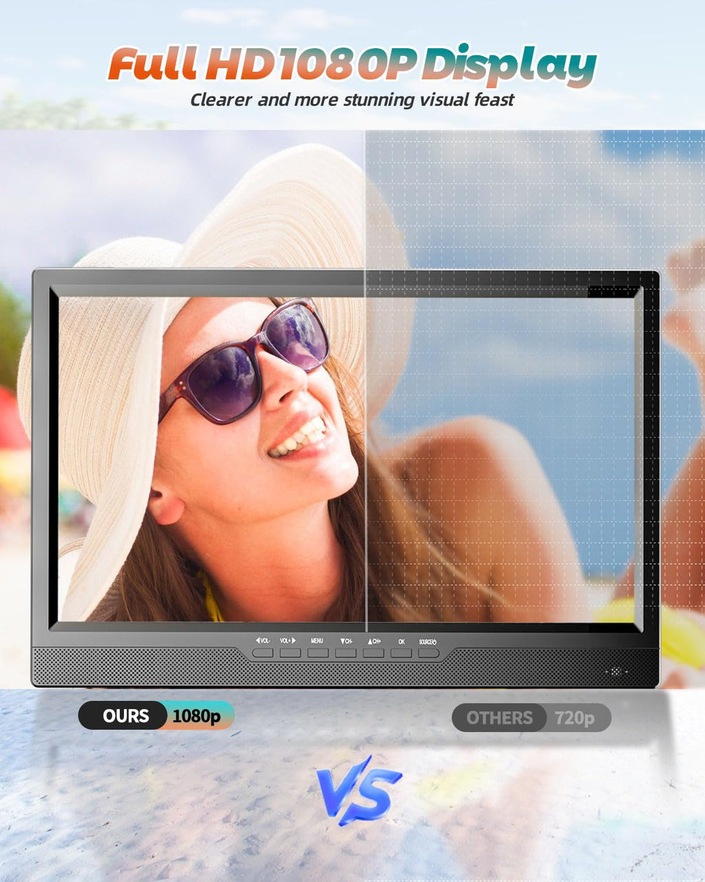 Portable TV with Antenna J196