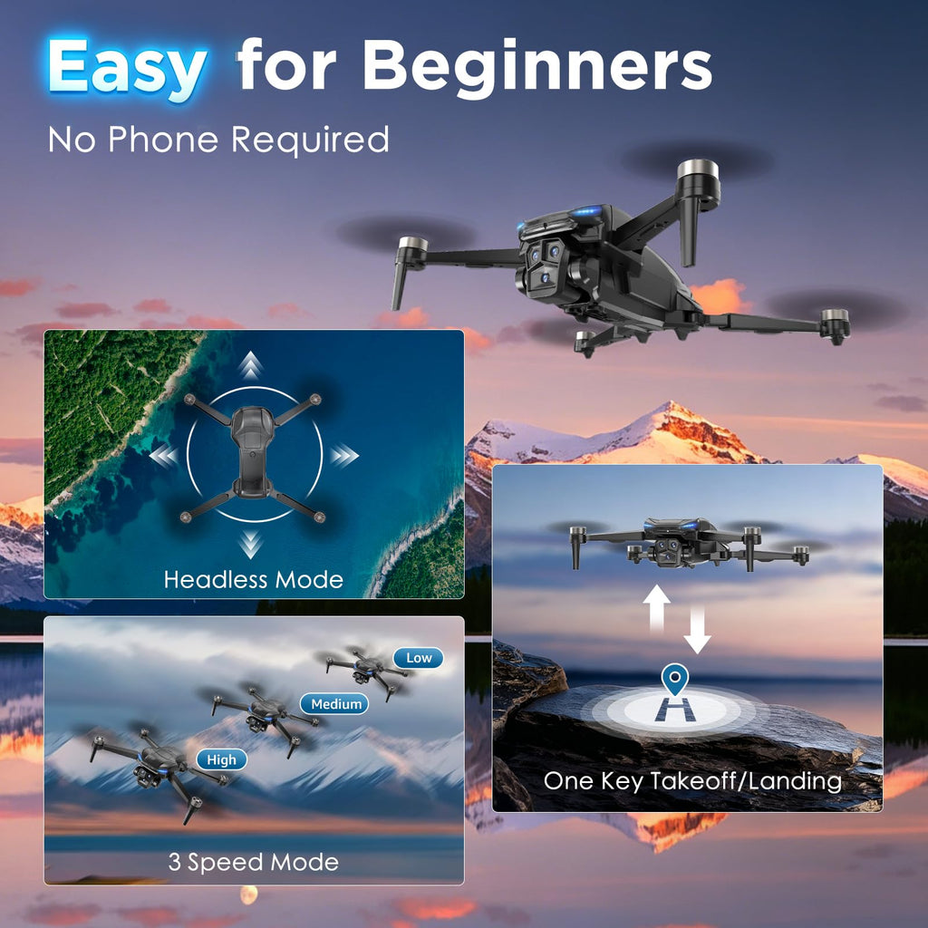 4K Camera GPS Foldable Drone with 4.5” HD Screen Controller R400058
