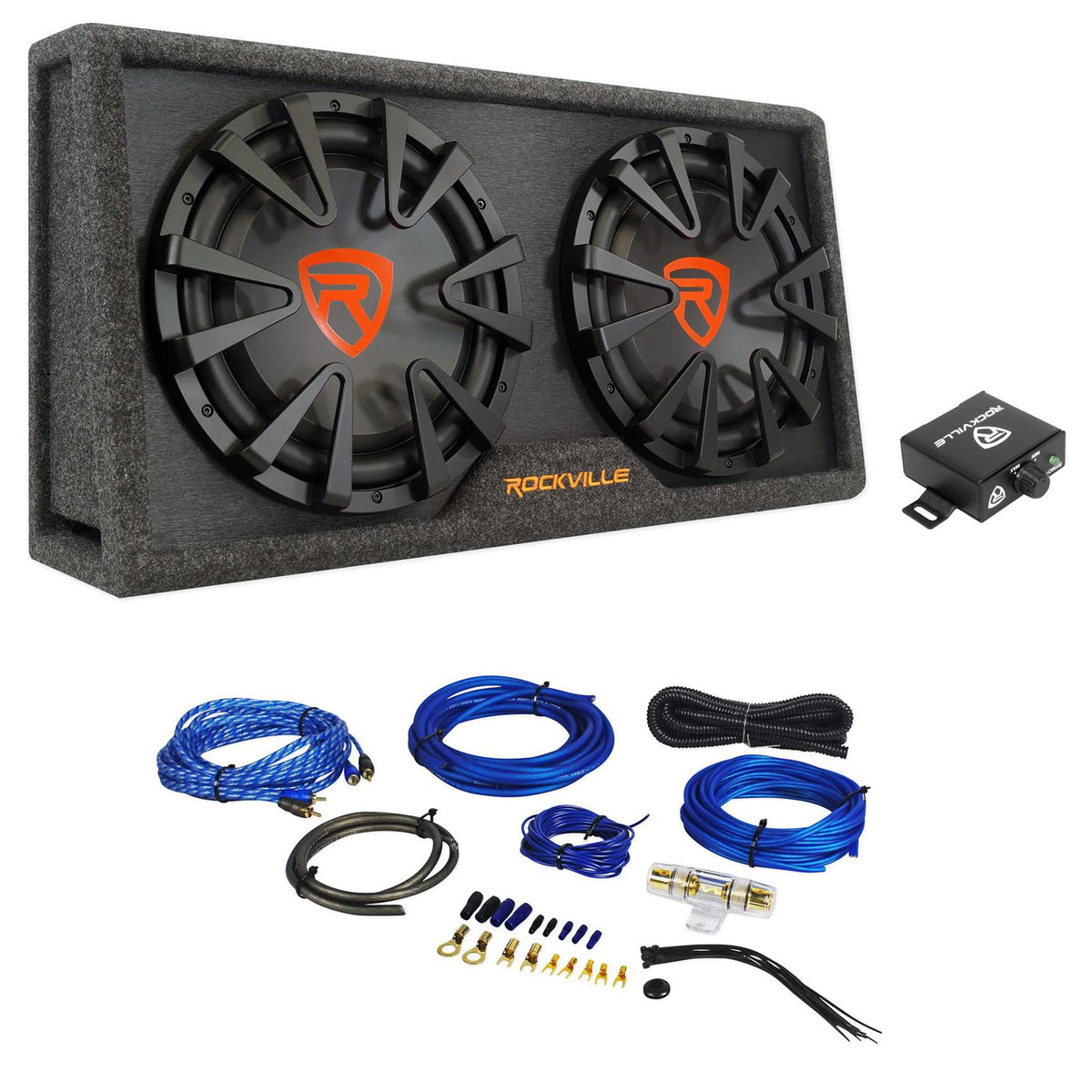 Dual 12" Powered Car Subwoofer I61476