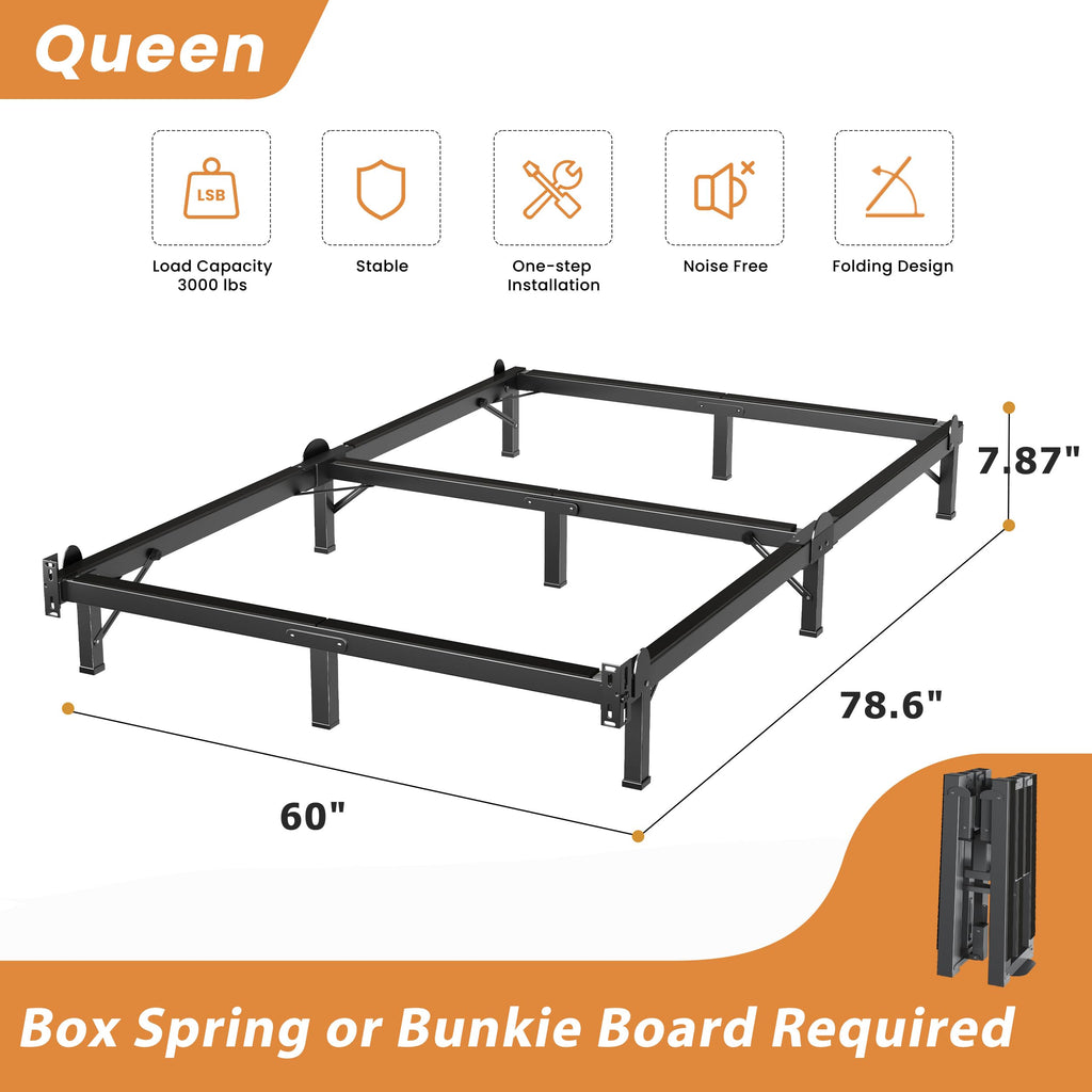 Queen 8 Inches Metal Bed Frame Z666655