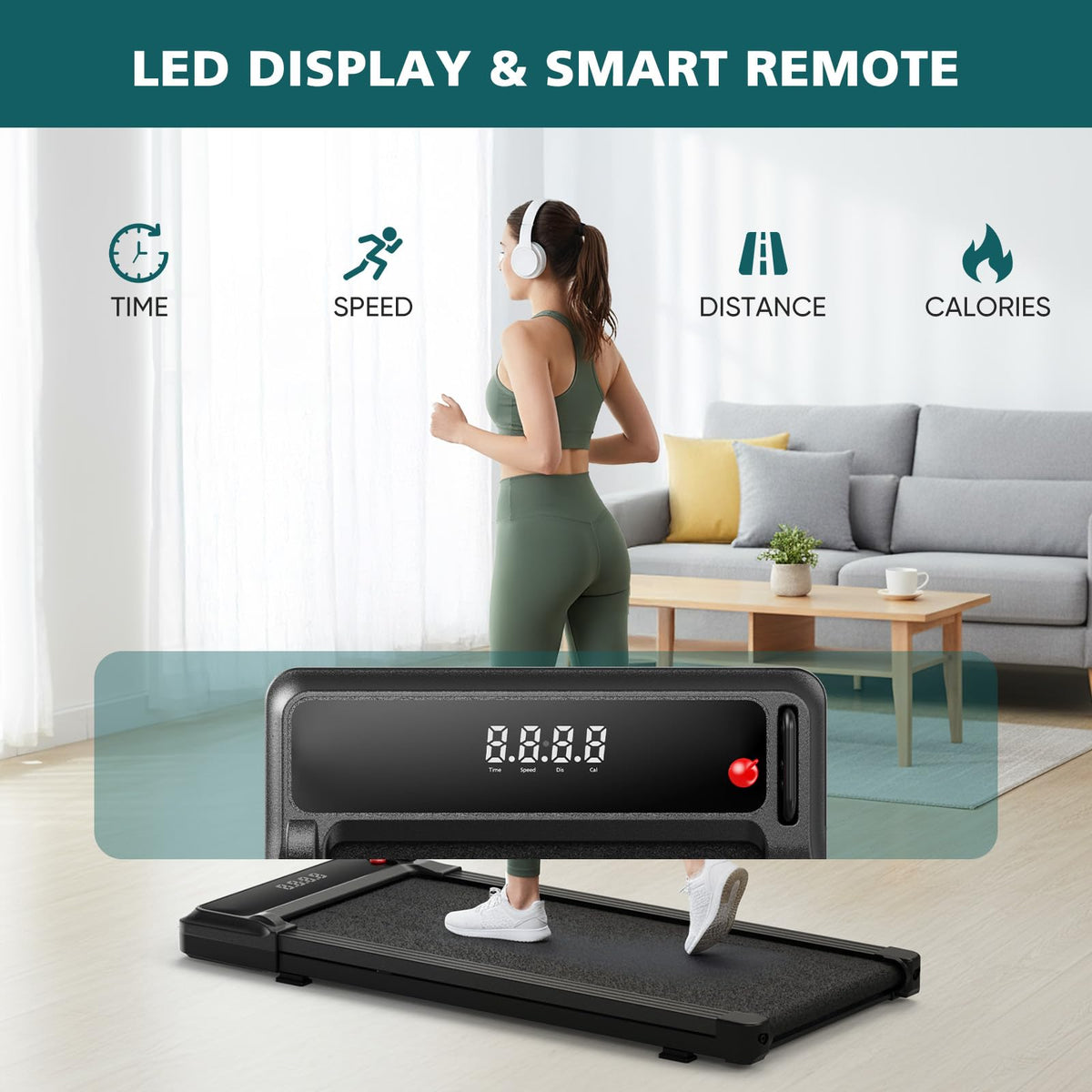 3-in-1 Walking Pad Treadmill P3538
