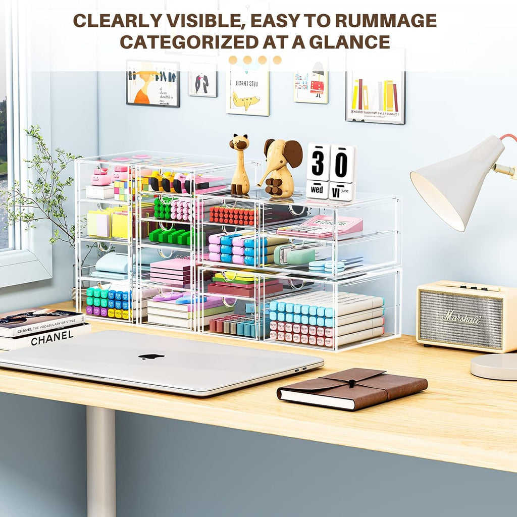 Acrylic 16-Drawer Storage & Makeup Organizer A8288