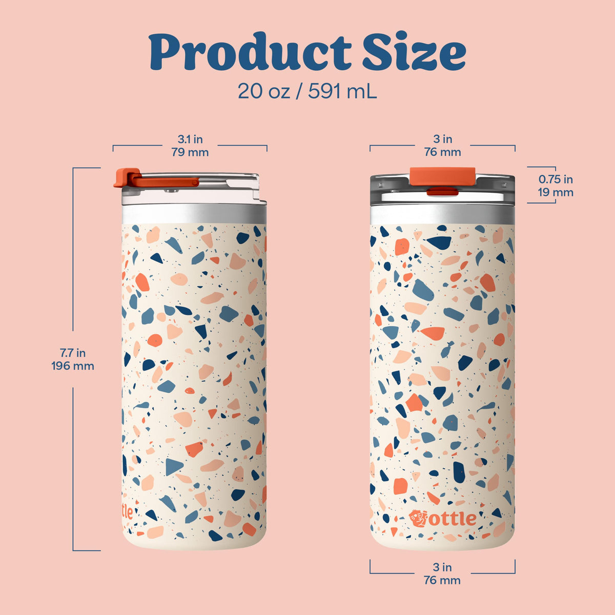 20 oz Insulated Stainless Steel Coffee Tumbler with Lid S24257