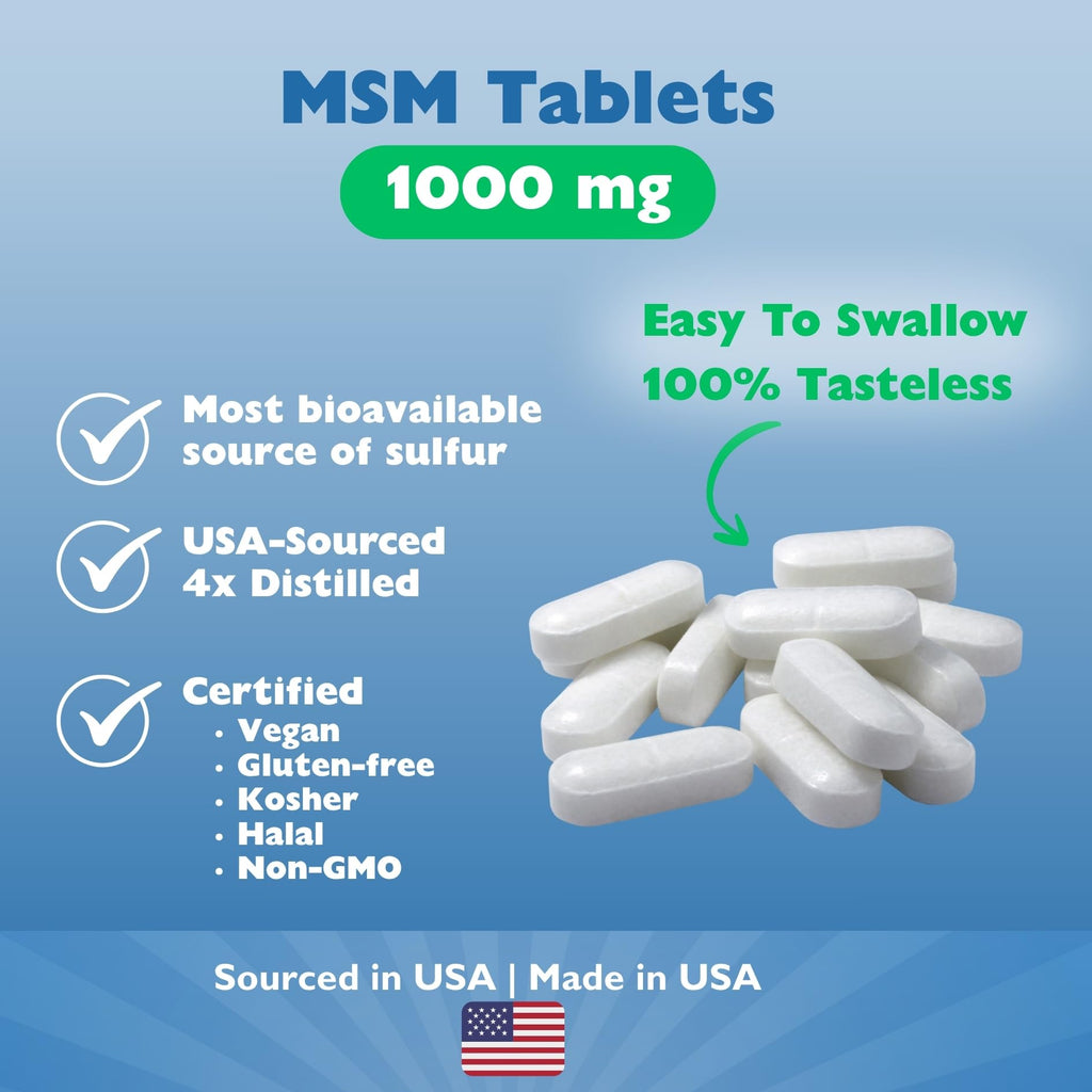 MSM Tablets 1000mg 120 Count M99003