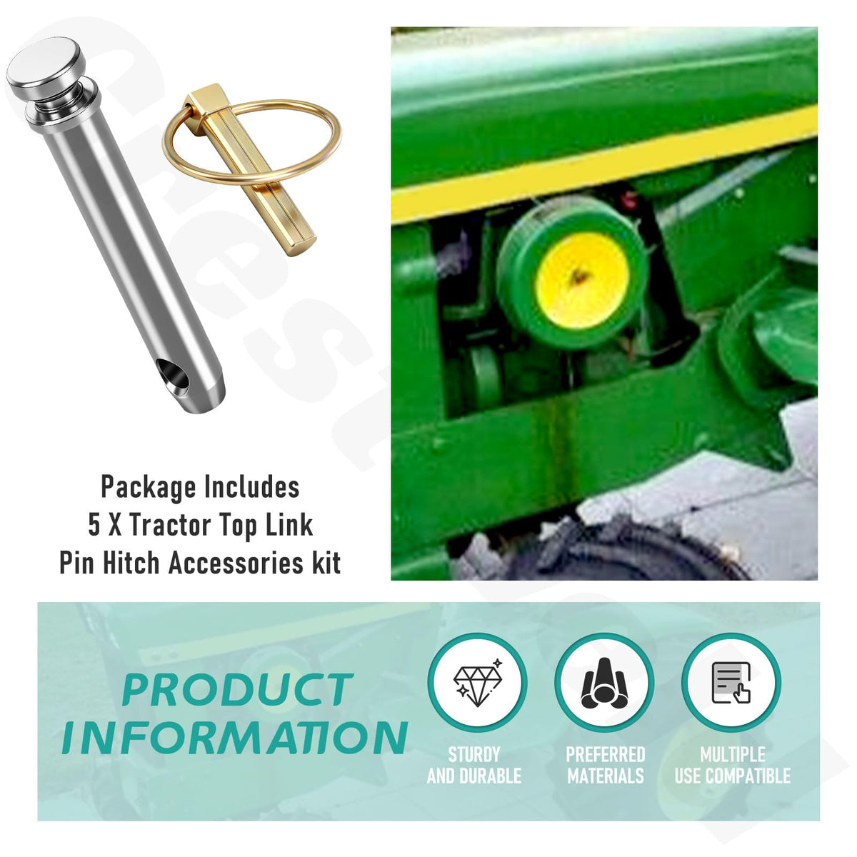5 Pack 3/4 in Hitch Pin A432