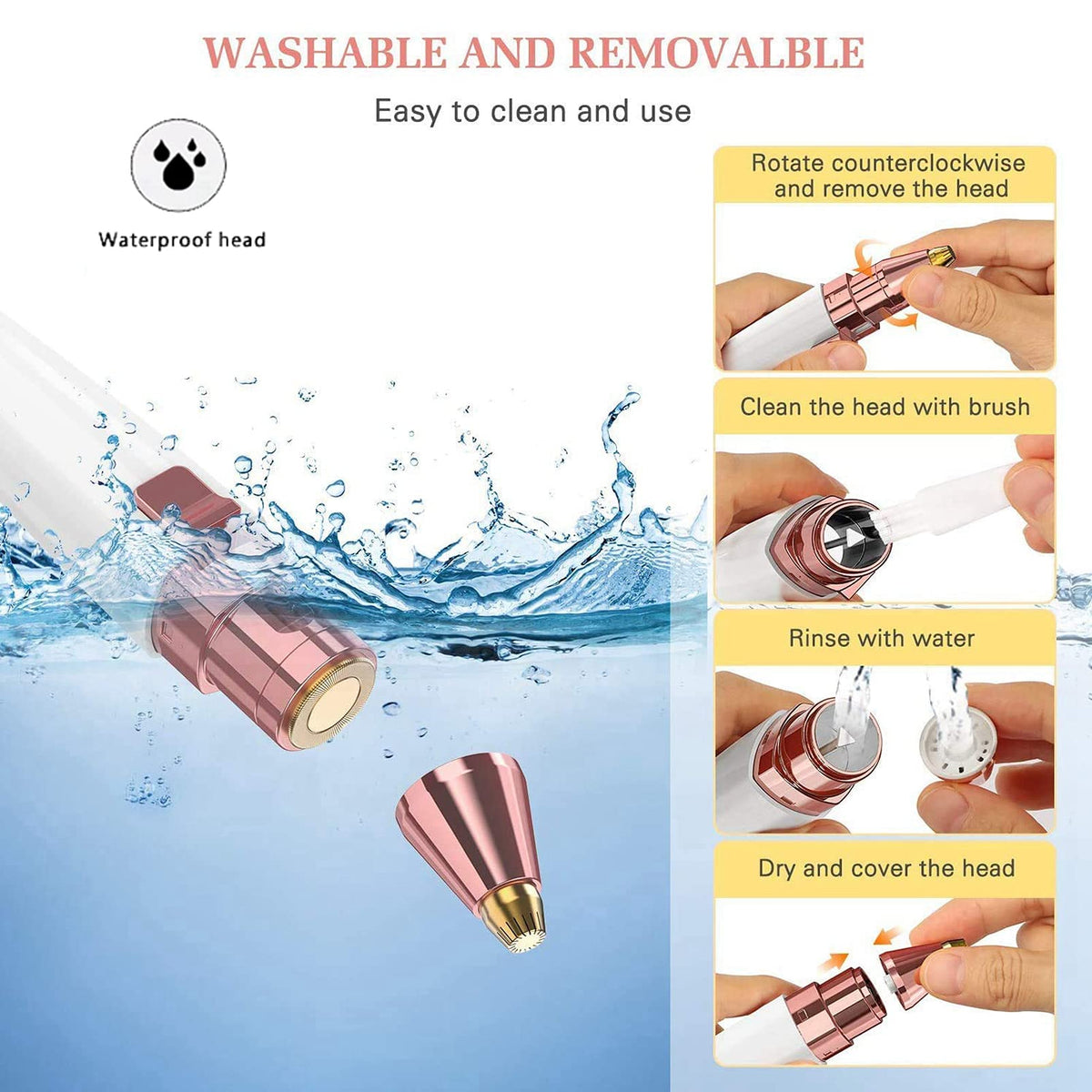 Rechargeable Facial Hair Remover Y614245