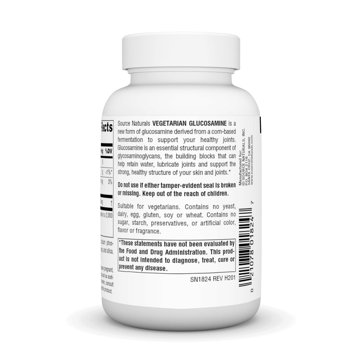 Vegetarian Glucosamine 750 mg 60 Tablets D629997