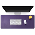 38"x16" Purple PU Leather Desk Pad S5459