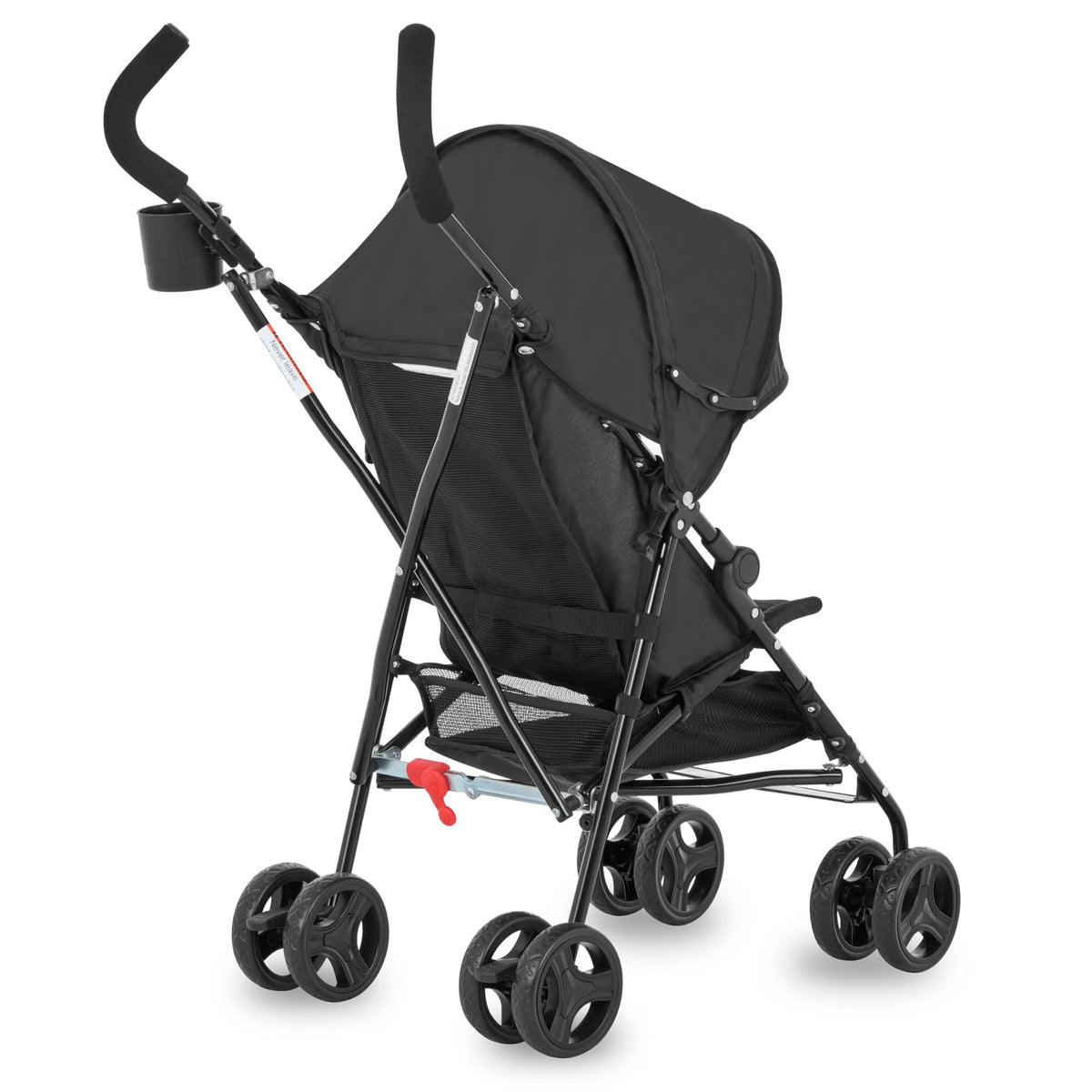 Lightweight Compact Umbrella Stroller with Cup Holder - Black E340573