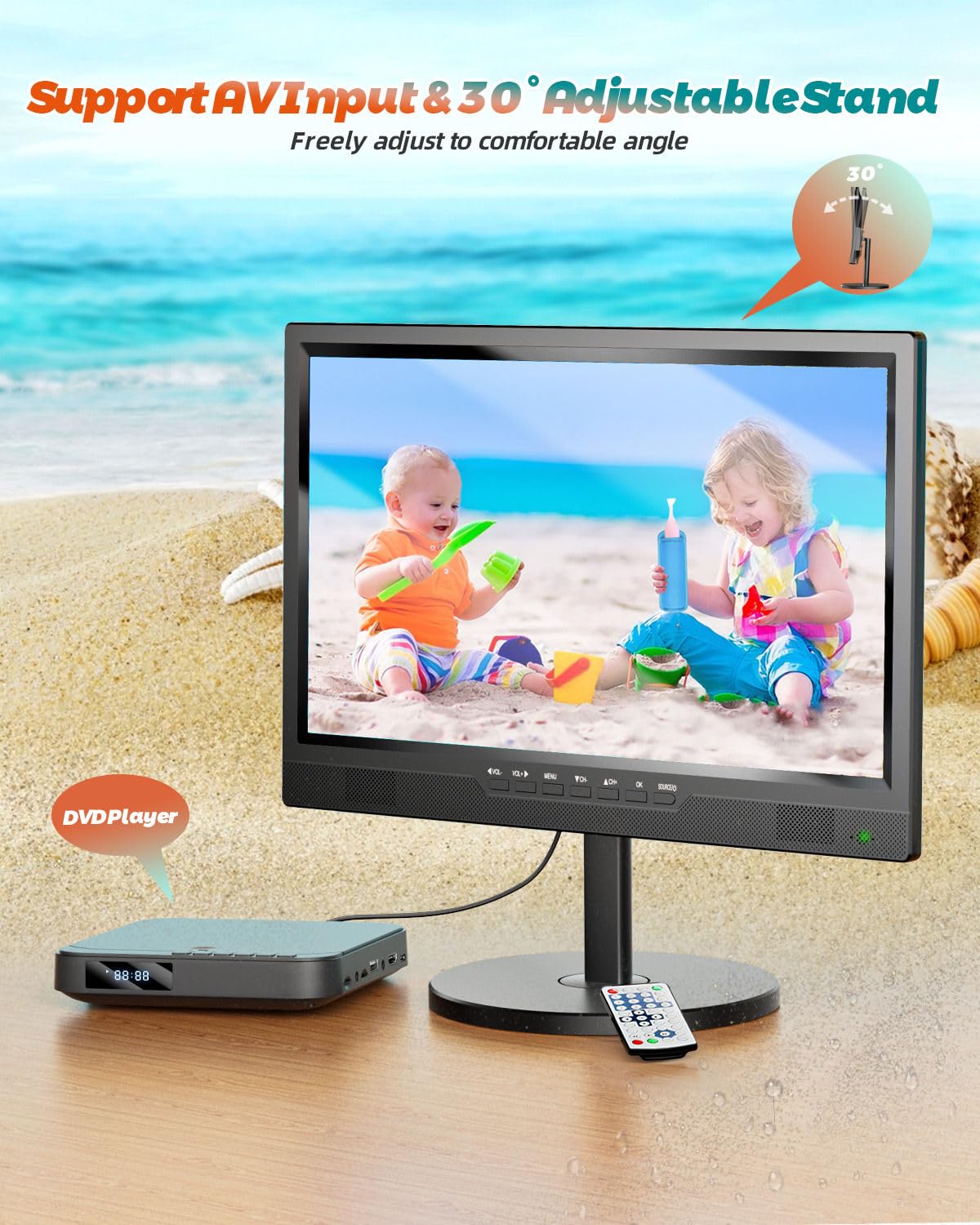 Portable TV with Antenna J196
