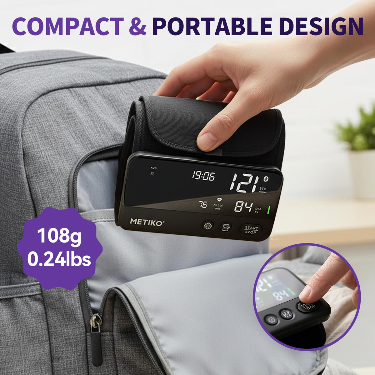 Wireless Upper Arm Blood Pressure Monitor D65291