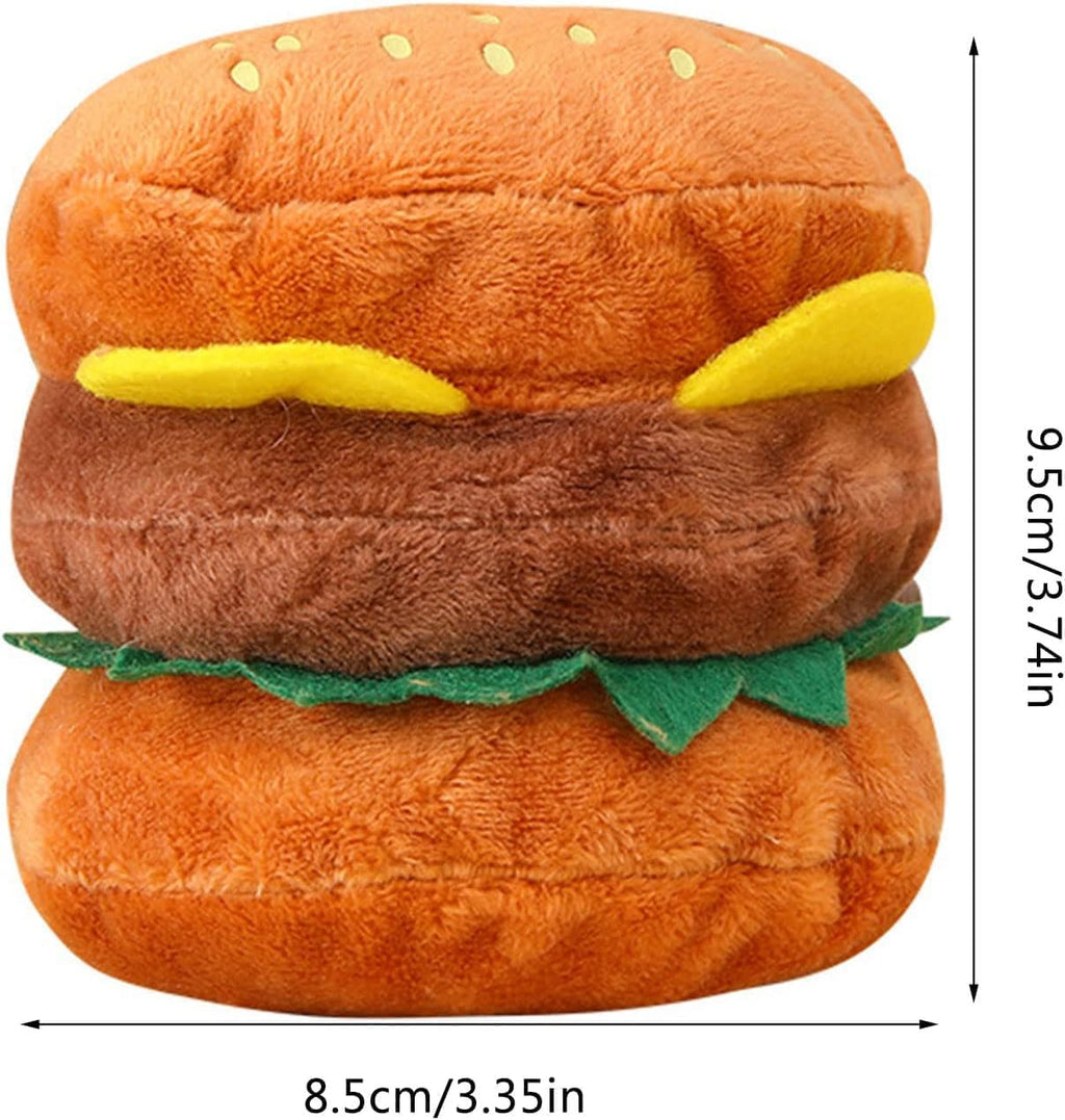 Hamburger Shape Dog Squeaky Toy S426042