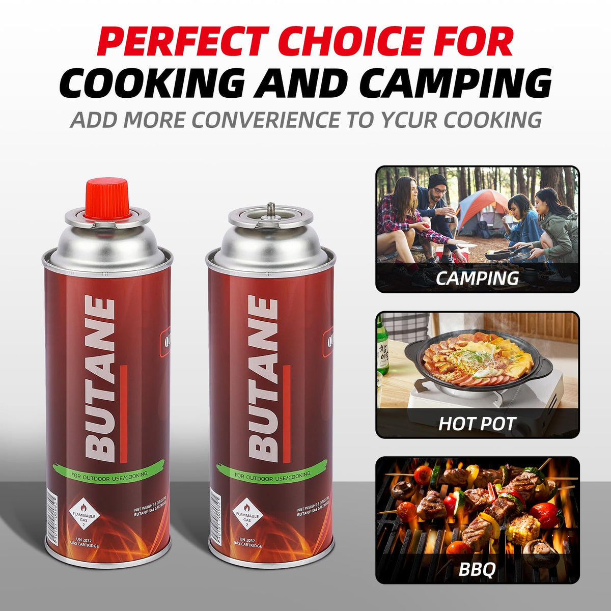 4 Pack Butane Fuel Canisters A191258