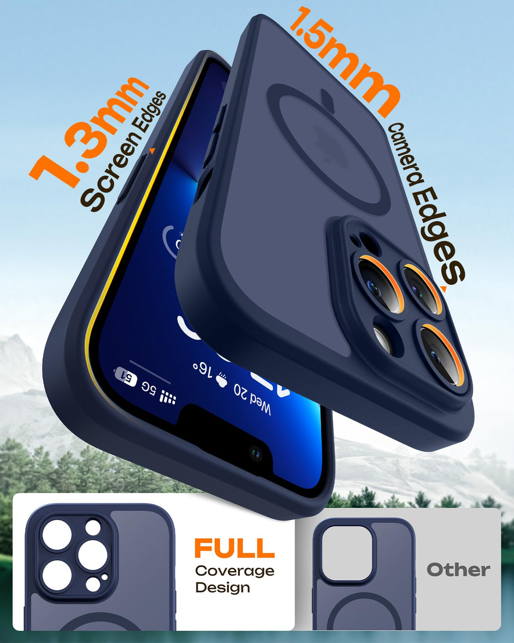 Dark Blue iPhone 13 Pro Max Case G574