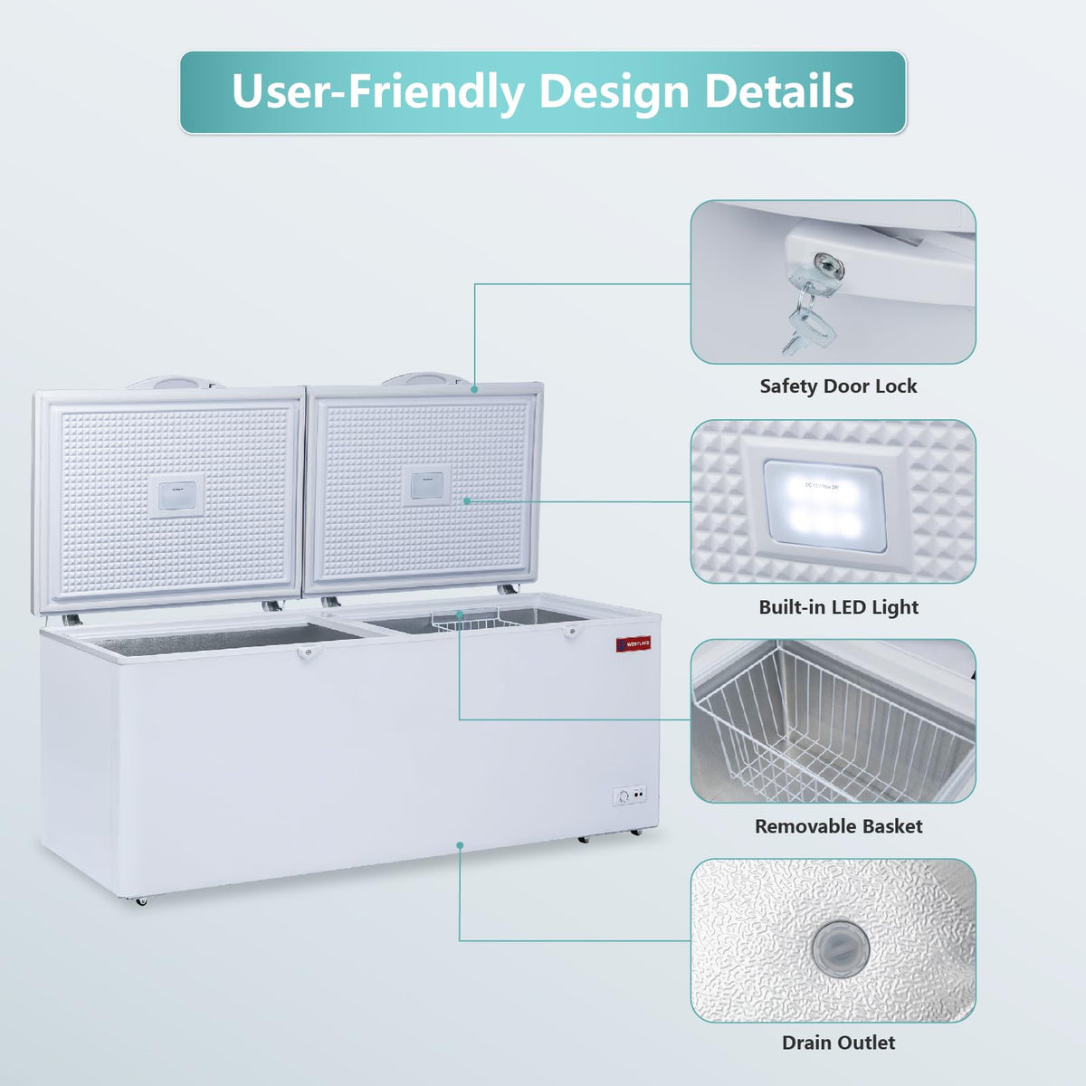 76"W Chest Freezer D288