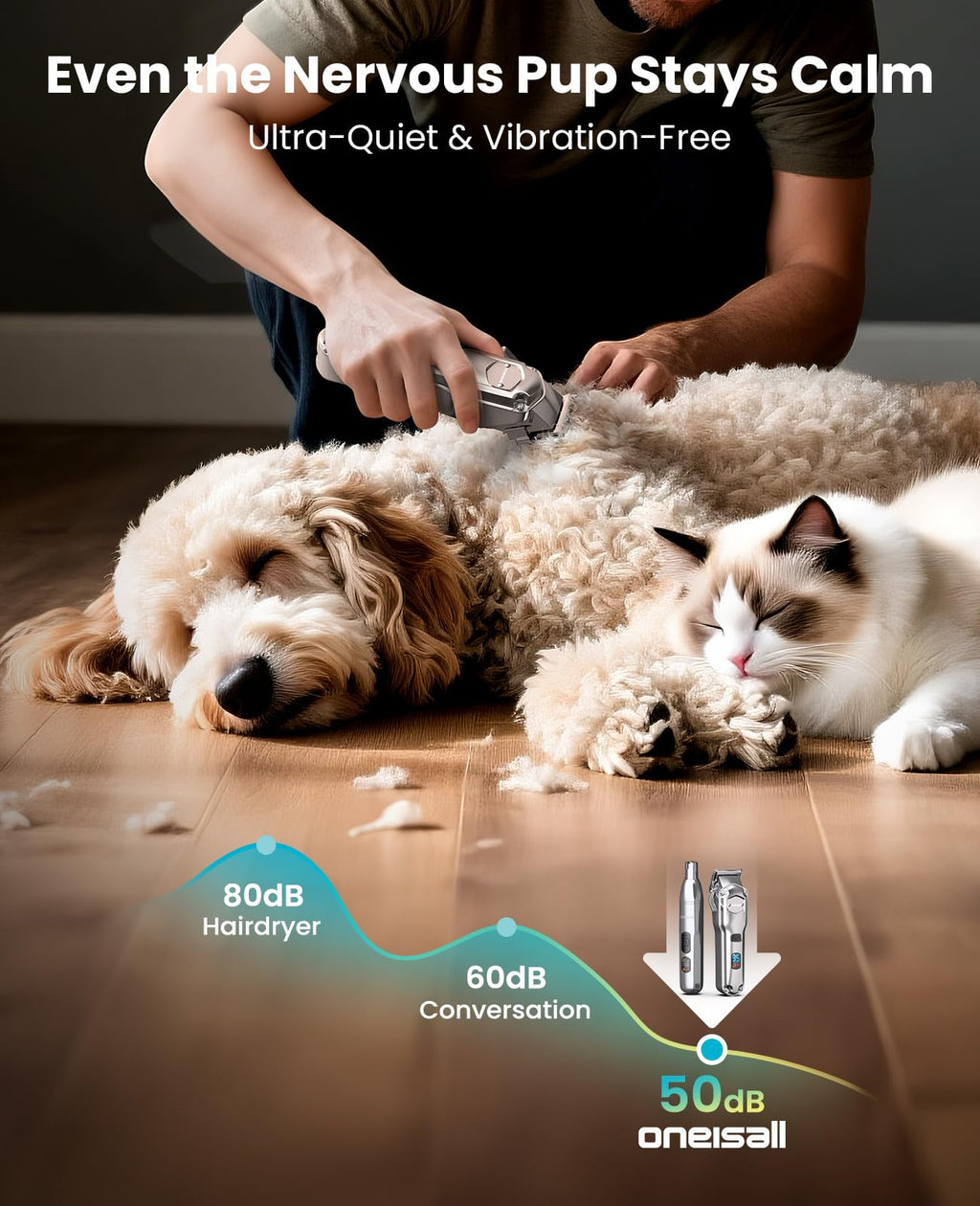 Dog Grooming Clippers 4-in-1 Kit E1855