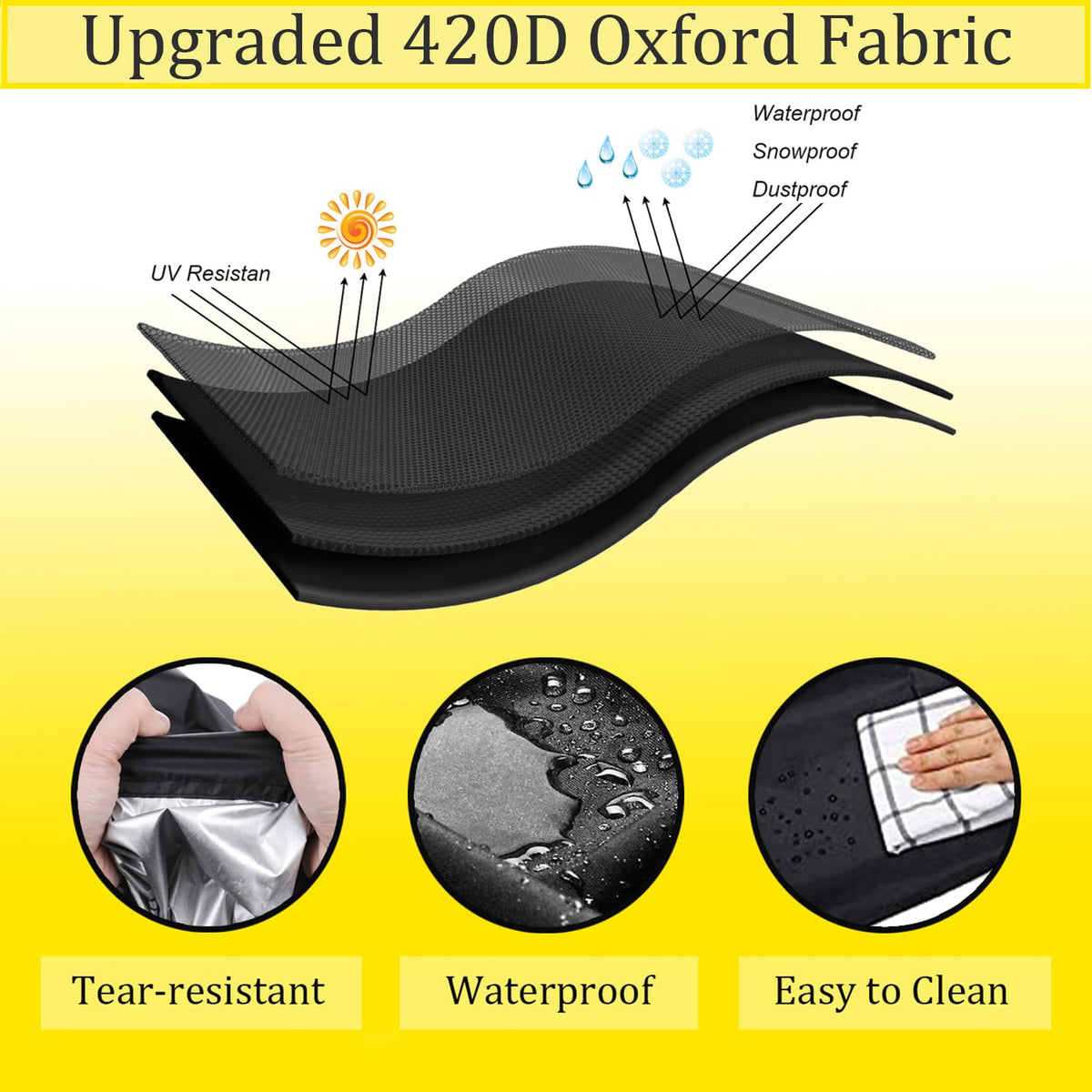 Waterproof 420D Oxford Patio Furniture Cover A1202