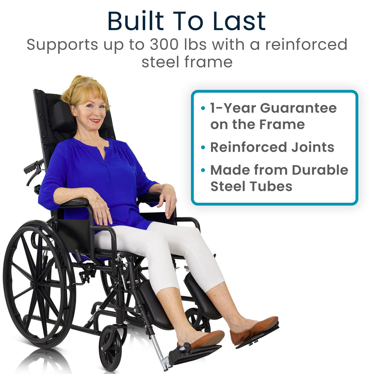 Reclining Wheelchair with Elevating Leg Rests N3427