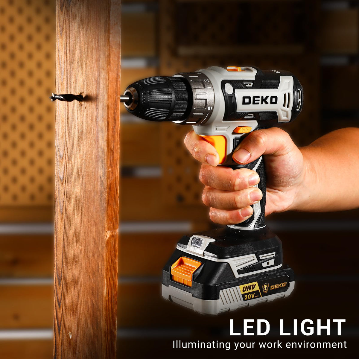 Cordless Drill 20V with Battery and Charger S90182
