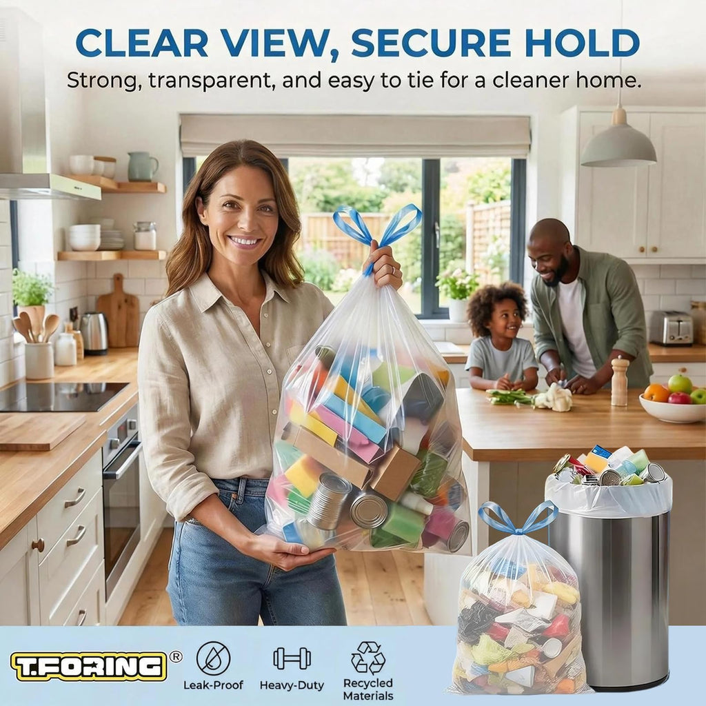 4 Gallon Drawstring Unscented Trash Bags 120 Count T8416