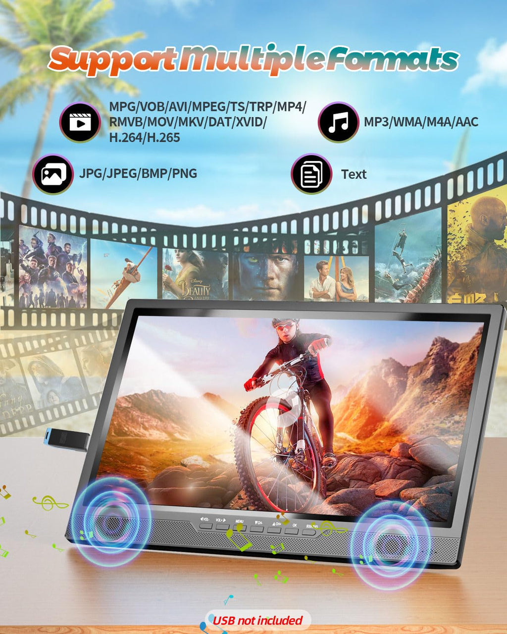 Portable TV with Antenna J196
