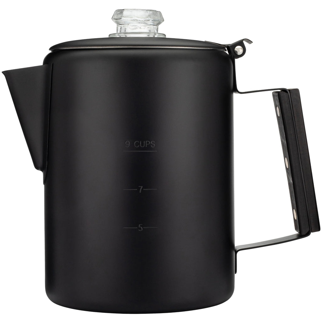 Black 9 Cup Percolator Coffee Pot L4408